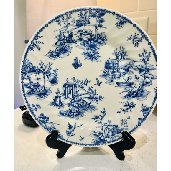 churchill Other - Churchill Vintage “Toile Prague” Blue And White 10in Ceramic Dinner Plate